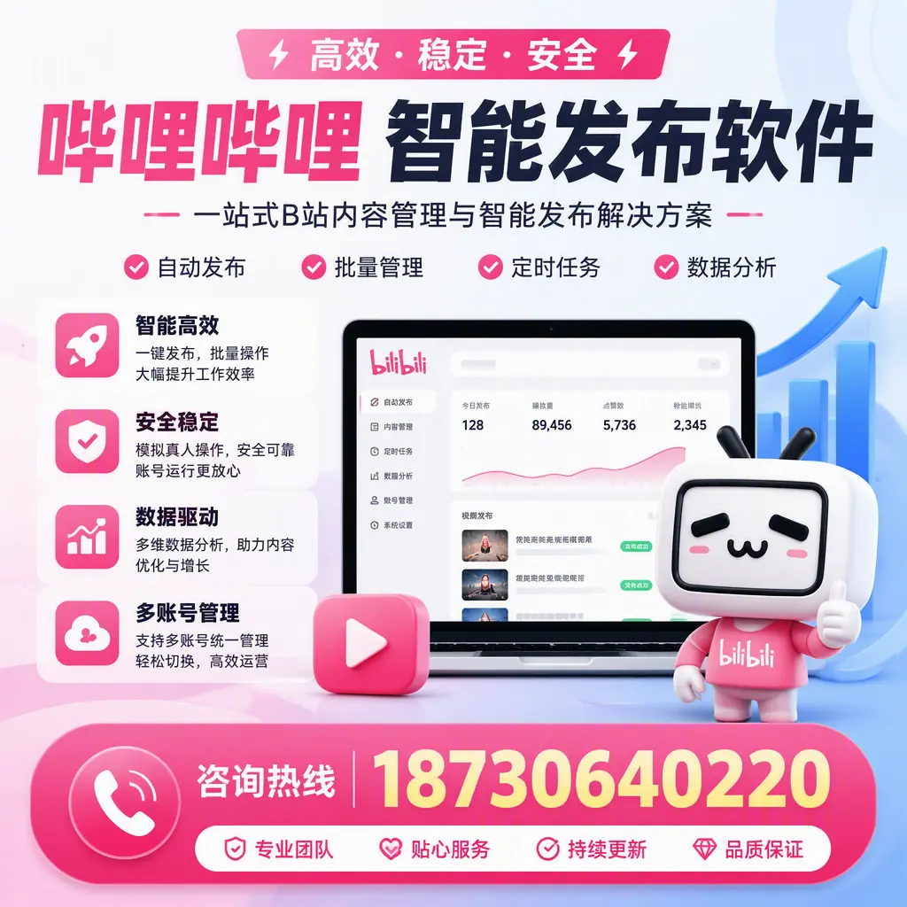 哔哩哔哩智能发布软件适用场景分析：在 安康 的最佳实践