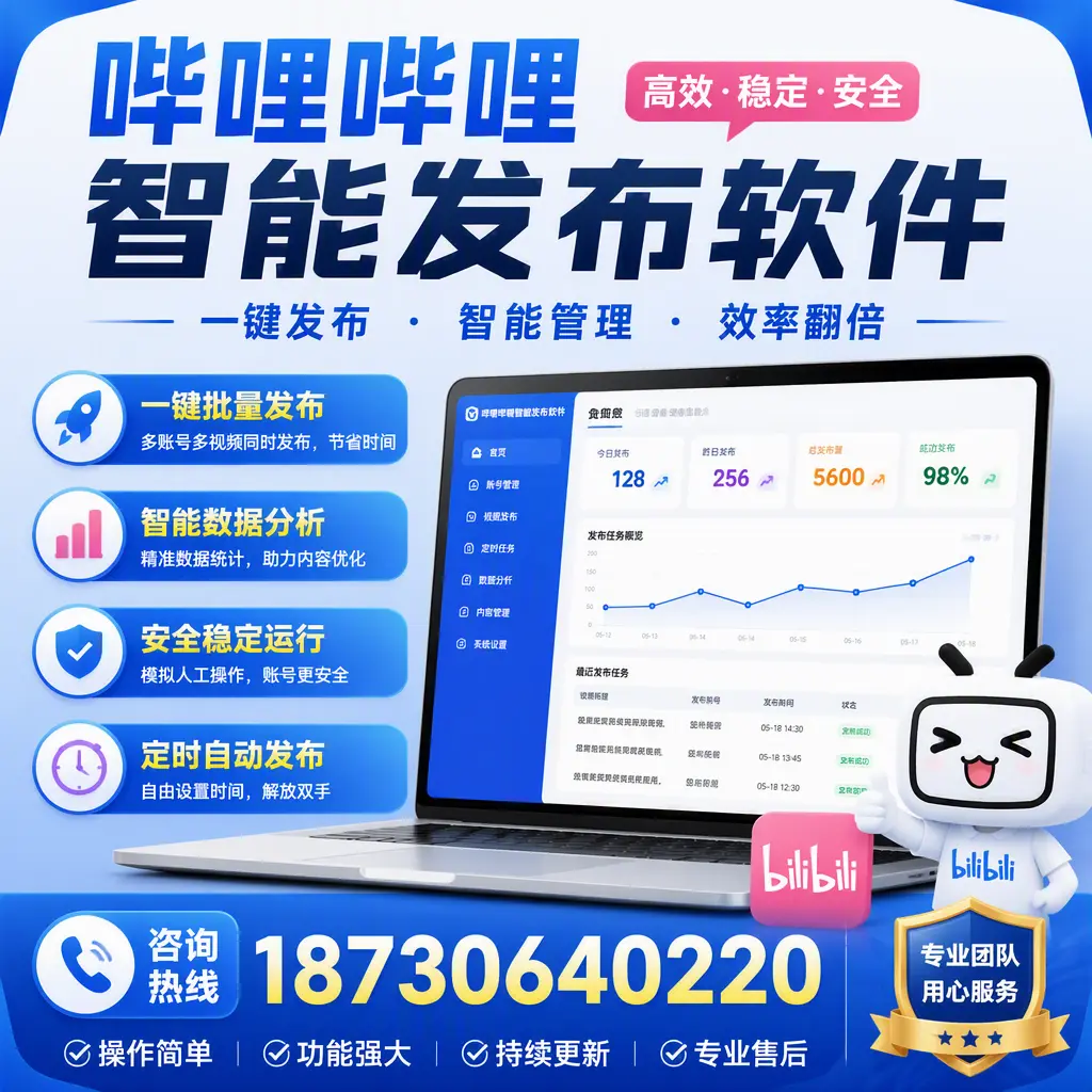 为什么选择哔哩哔哩智能发布软件？安康 的用户分享