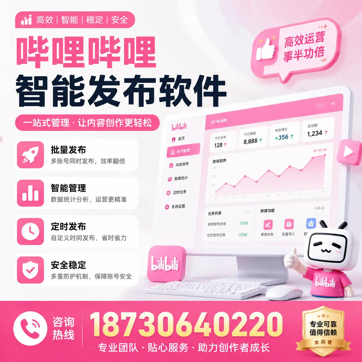 如何评估哔哩哔哩智能发布软件的ROI?安康 企业必读